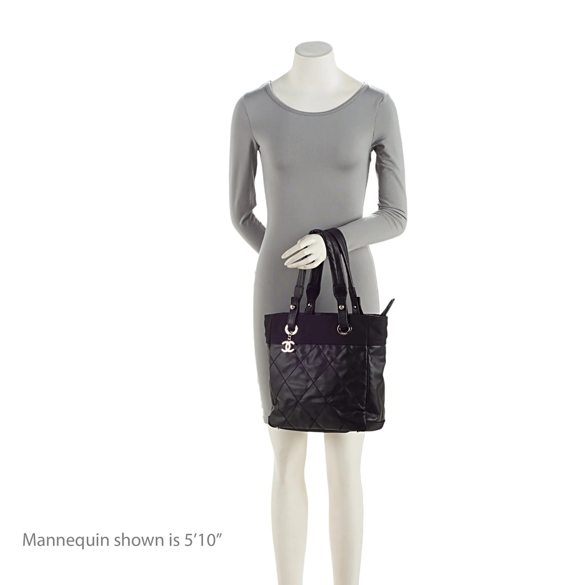 Chanel Coated Canvas Paris Biarritz Small Tote (SHF-Vx8Wo2)