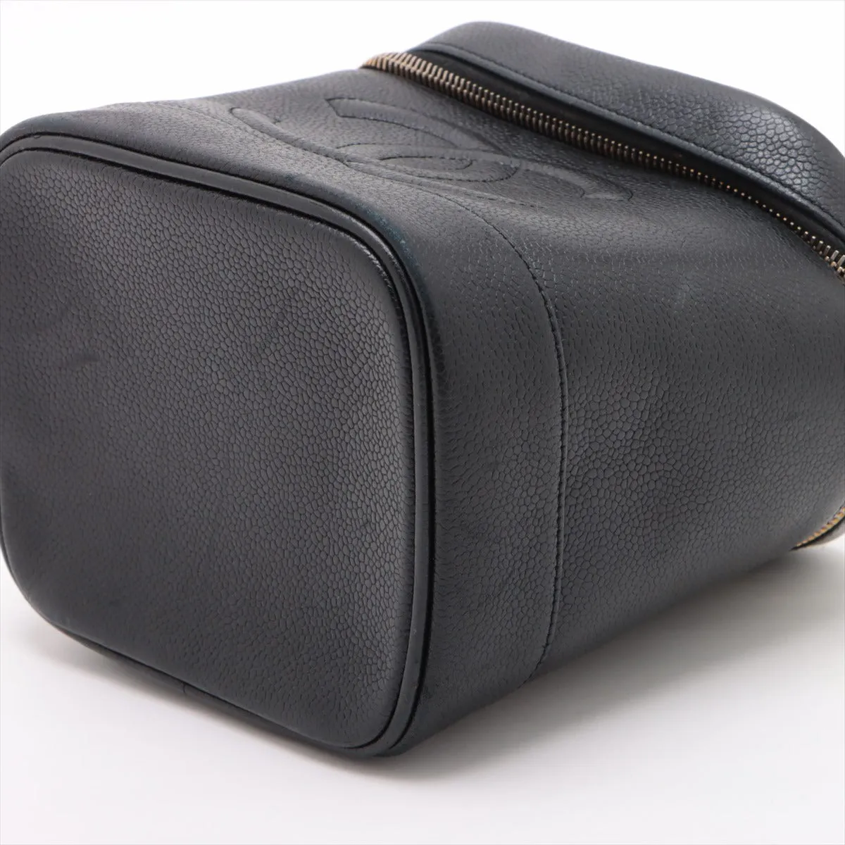Chanel Coco Caviar S Vanity Bag Black G Gold  4th  Seal Closed