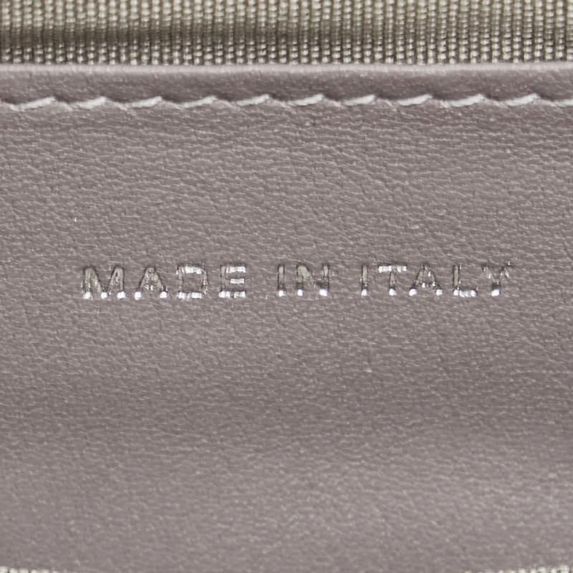 Chanel Coco Mark Half Moon Shoulder Bag Grey Silver Leather Women's CHANEL
