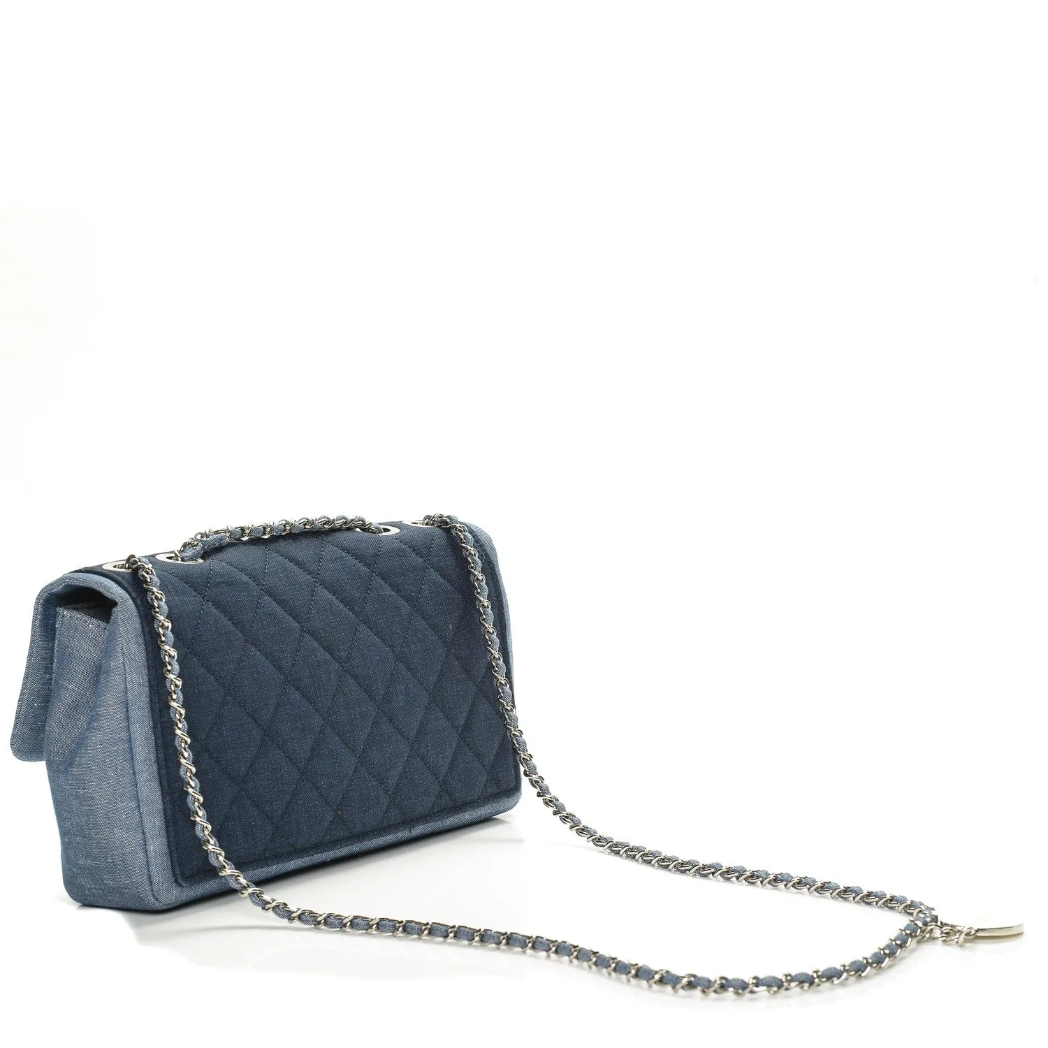 CHANEL DENIM MEDALLION MEDIUM FLAP BAG