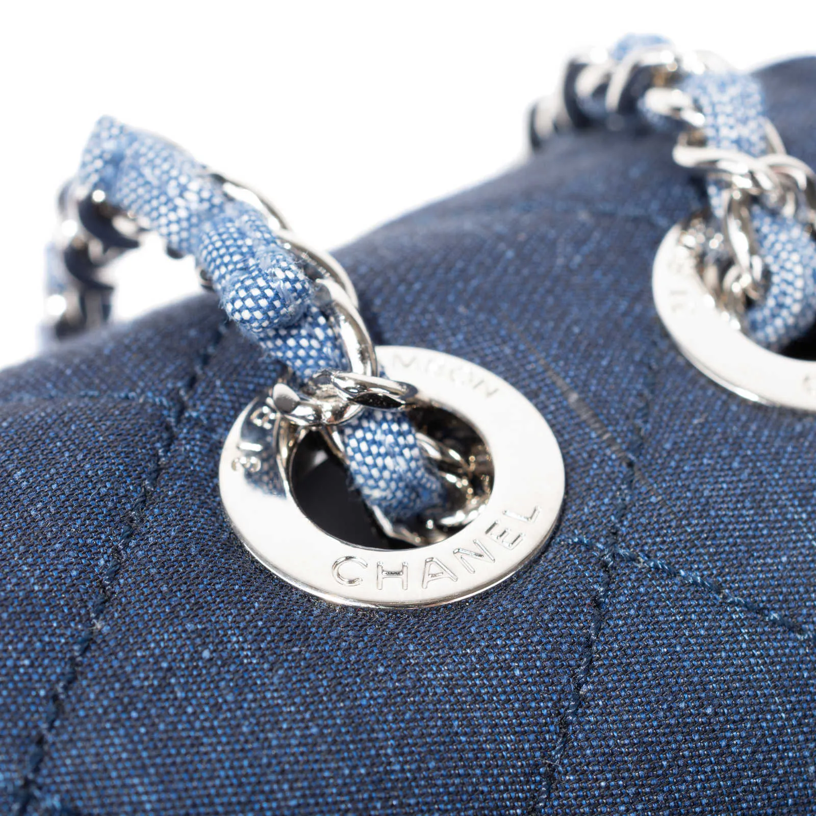 CHANEL DENIM MEDALLION MEDIUM FLAP BAG