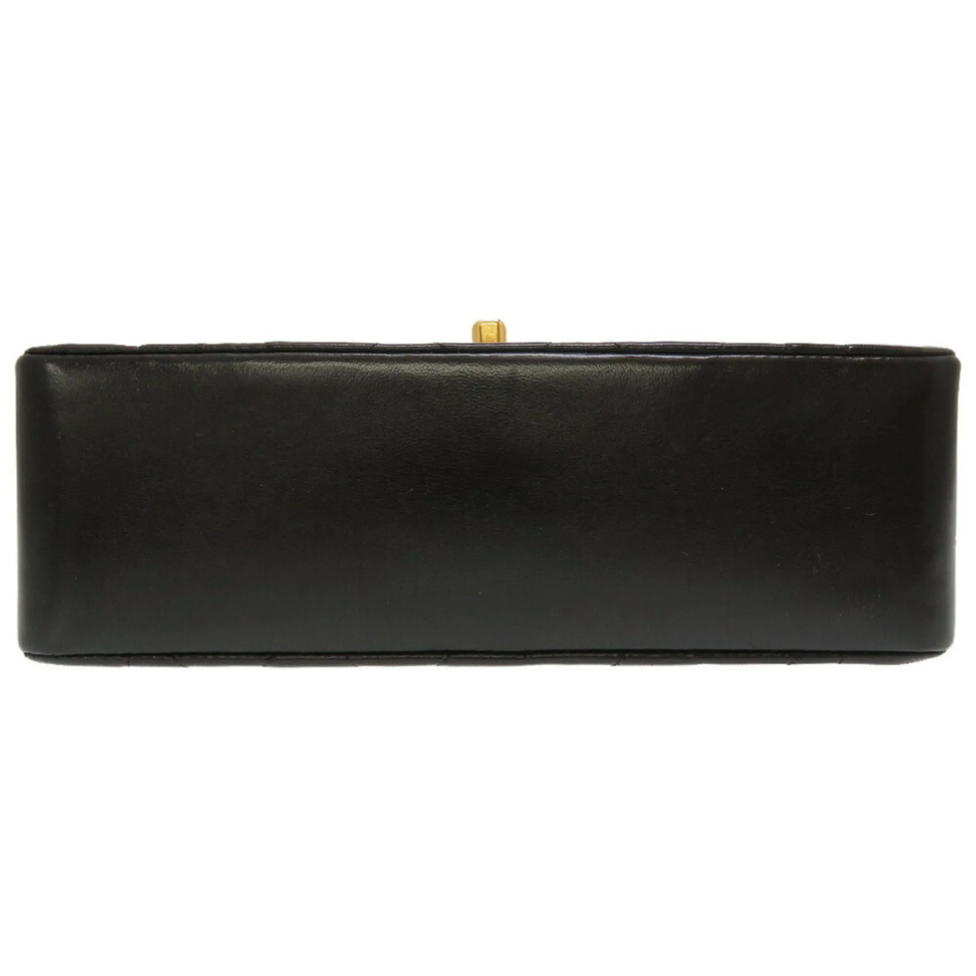 Chanel Diana 22 Lambskin Black No. 4 Gold Chain Shoulder Bag Matelasse Coco Mark Turnlock