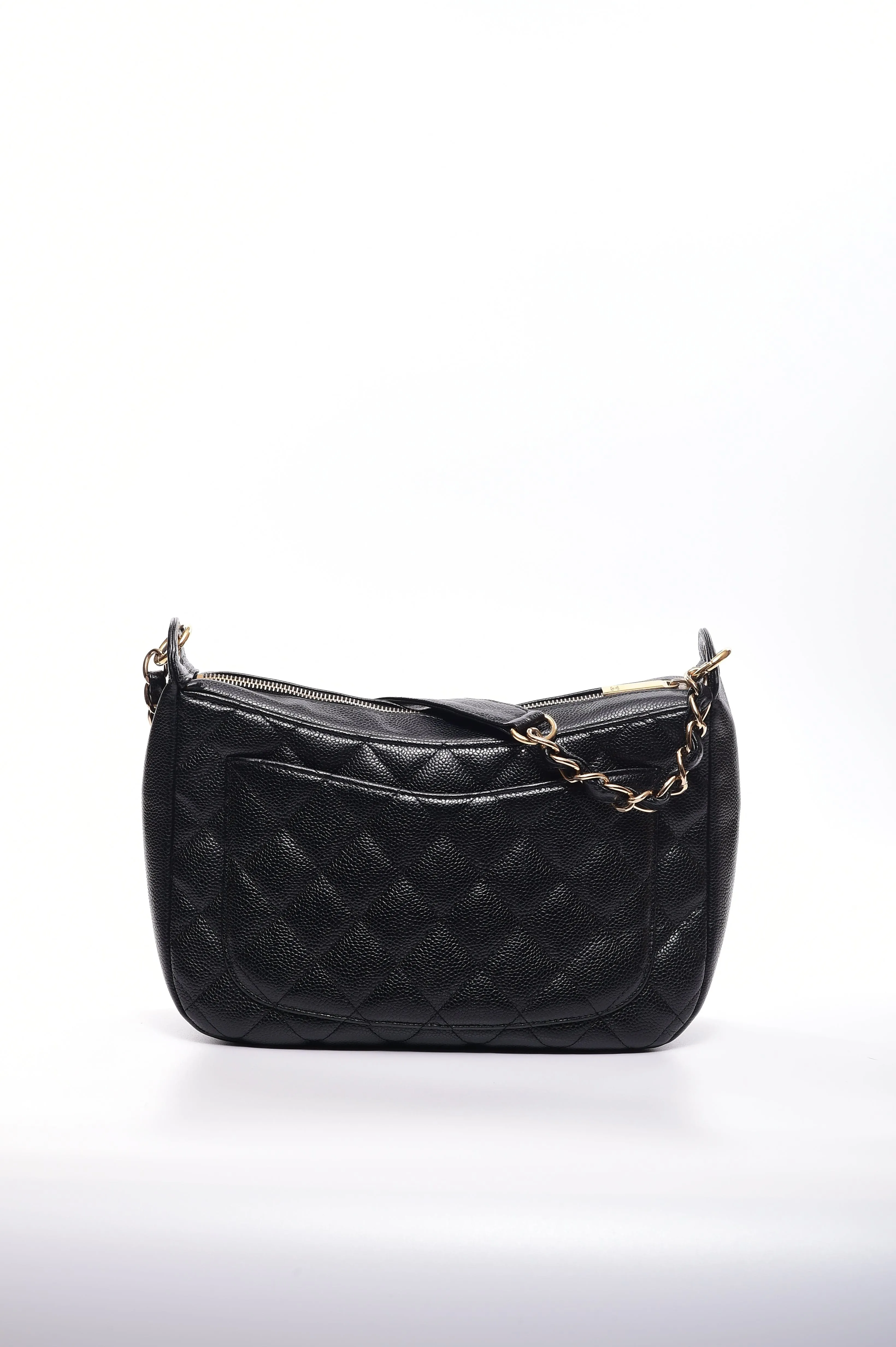 Chanel Hobo Black Caviar GHW SKL1226