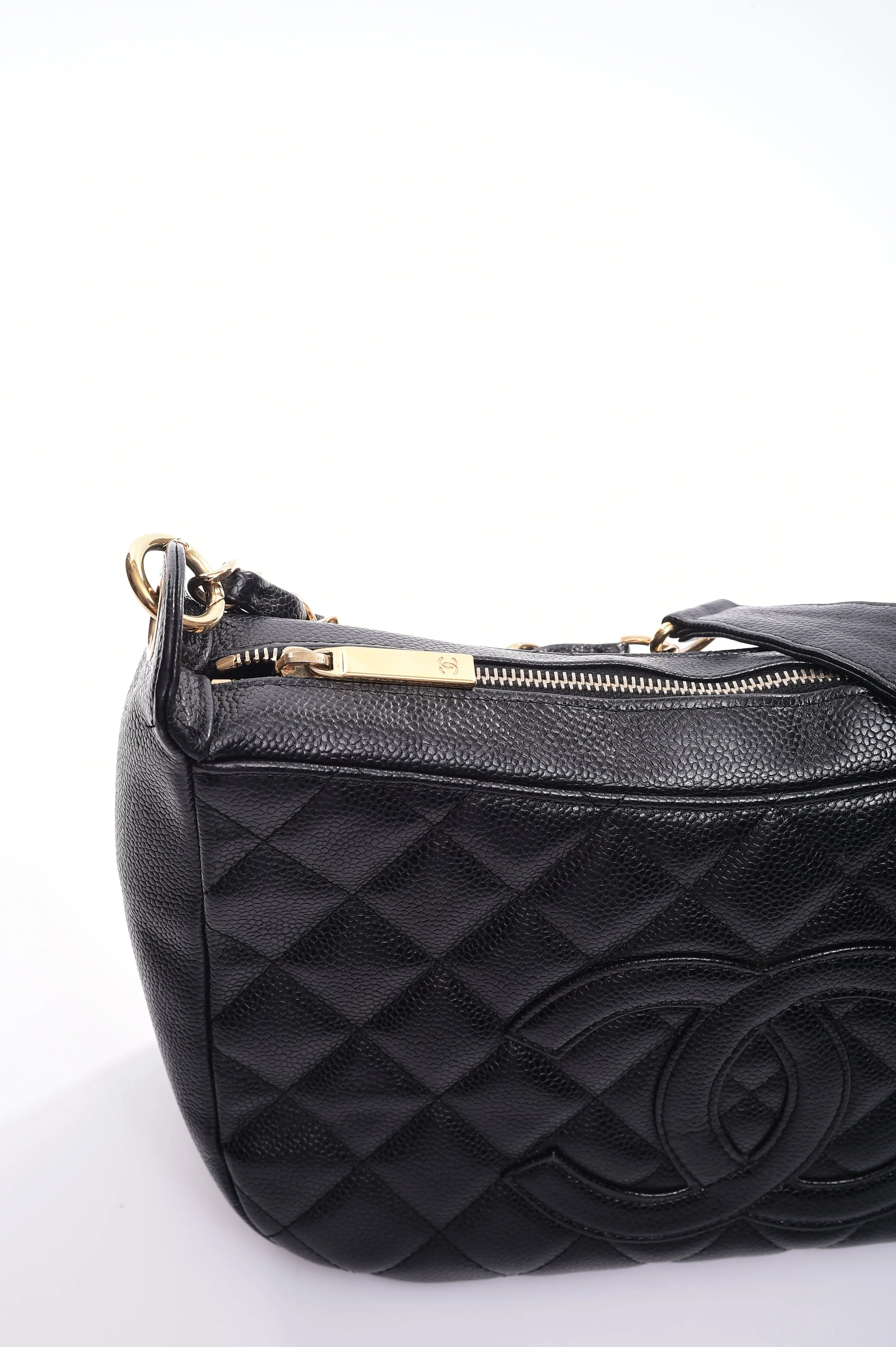 Chanel Hobo Black Caviar GHW SKL1226