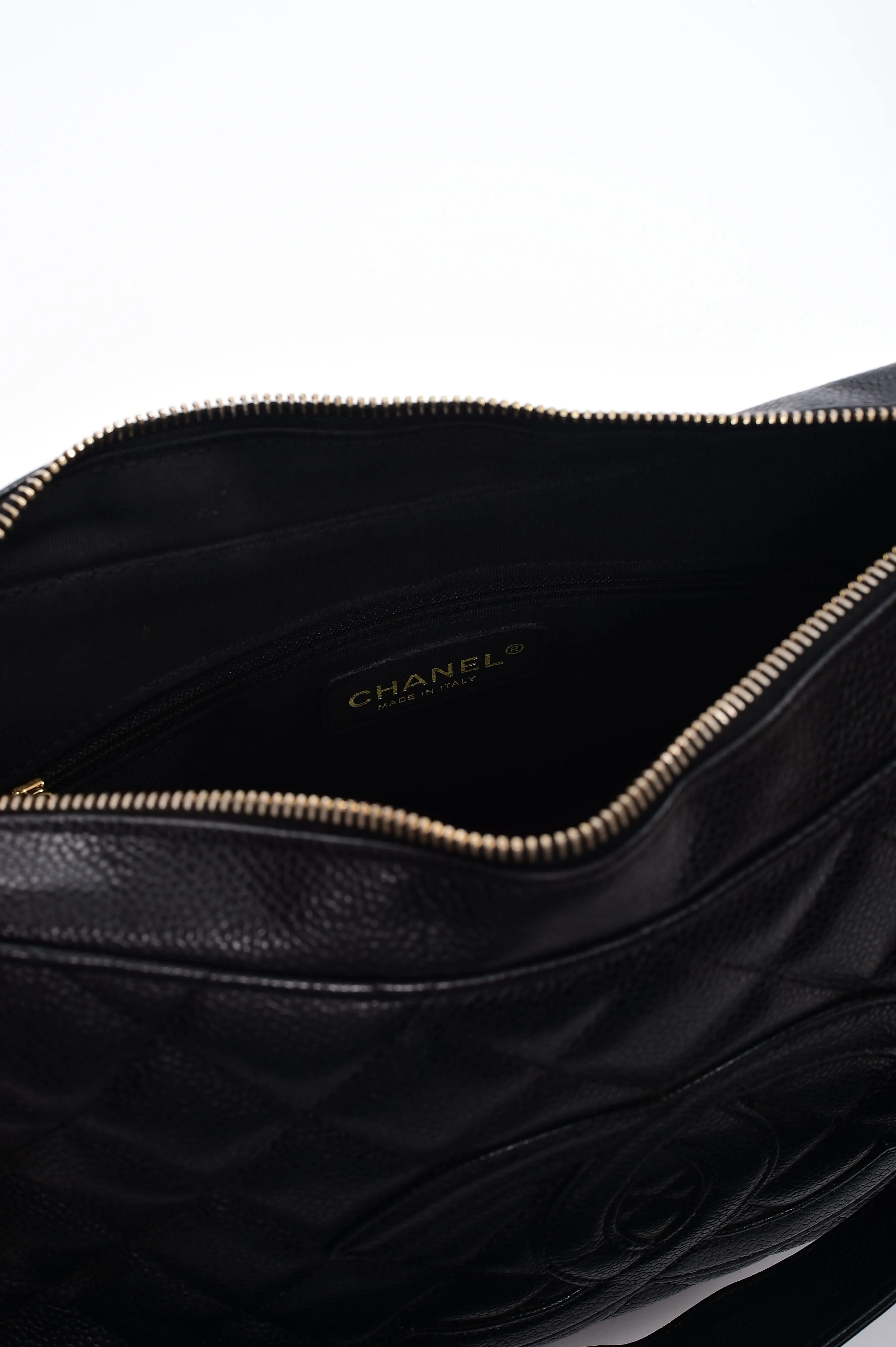 Chanel Hobo Black Caviar GHW SKL1226