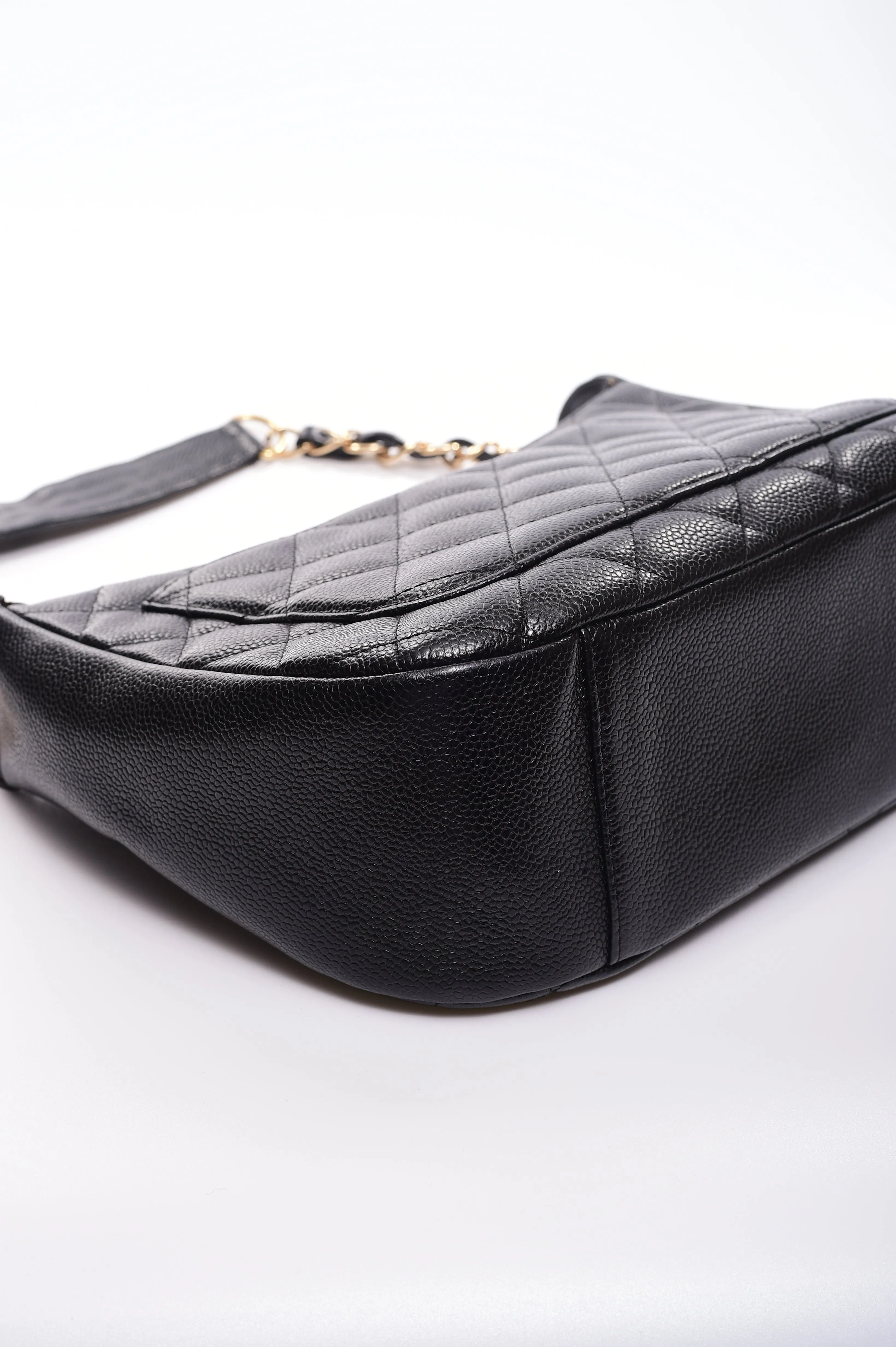 Chanel Hobo Black Caviar GHW SKL1226