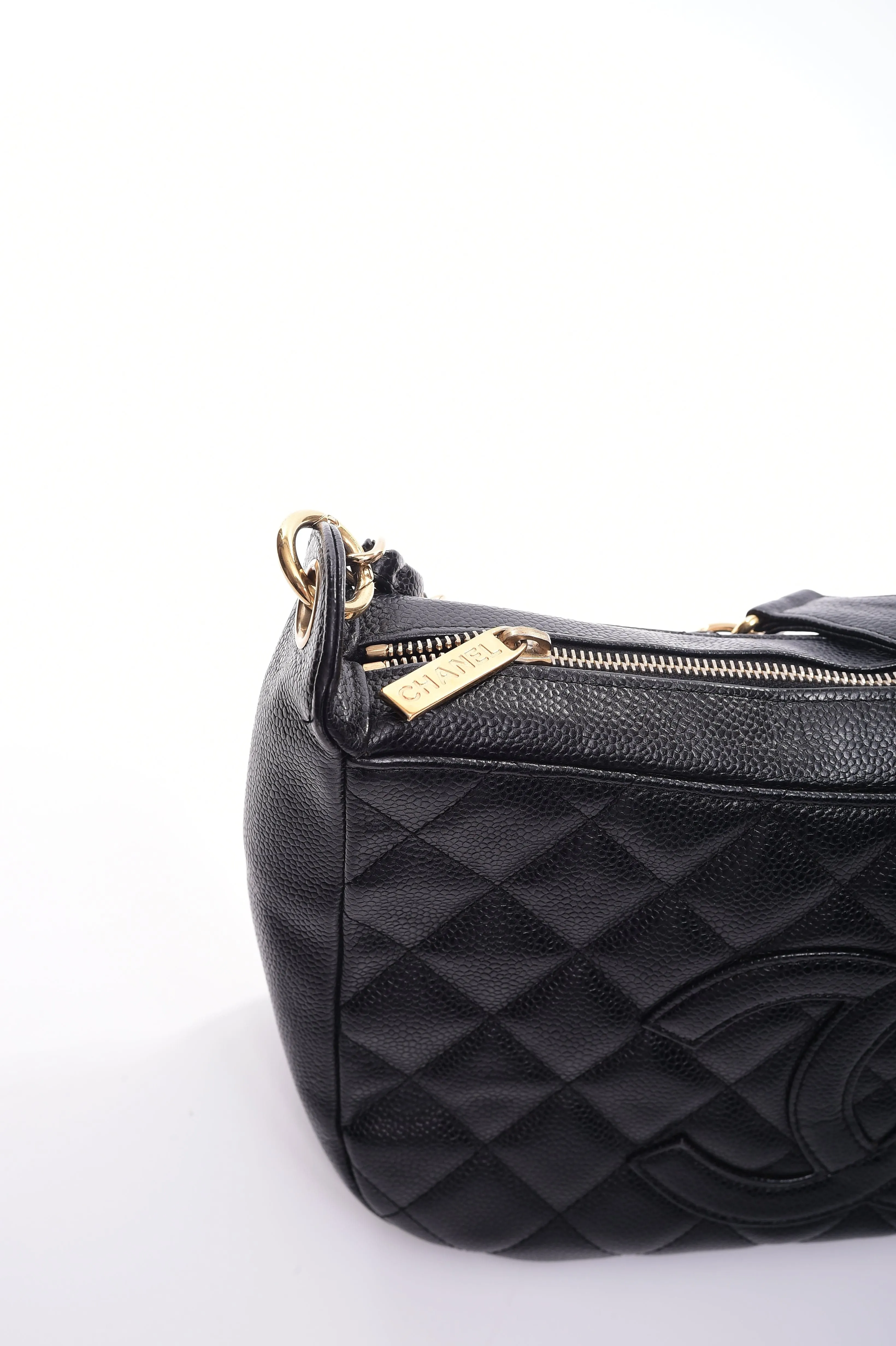 Chanel Hobo Black Caviar GHW SKL1226