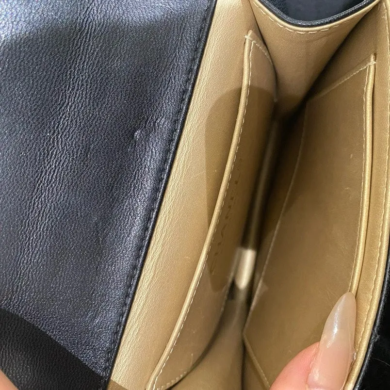 Chanel Limited Edition Black Gold Crossbody Bag