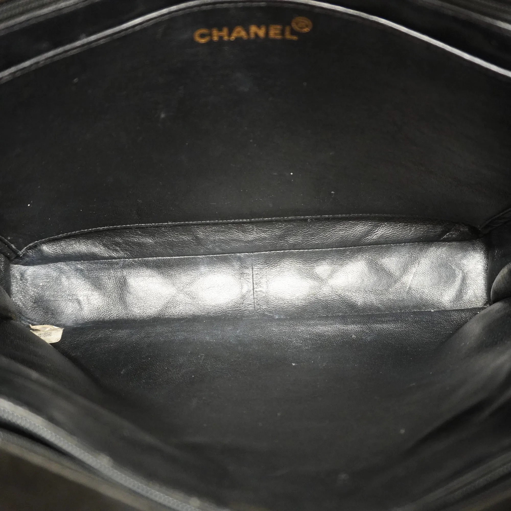 Chanel  Matelasse Chain Lambskin Women's Leather Shoulder Bag Black