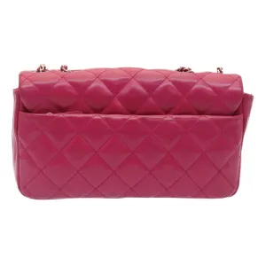 Chanel Matelasse Coco Rain Double Chain Shoulder Bag Lamb Skin Pink  29191A