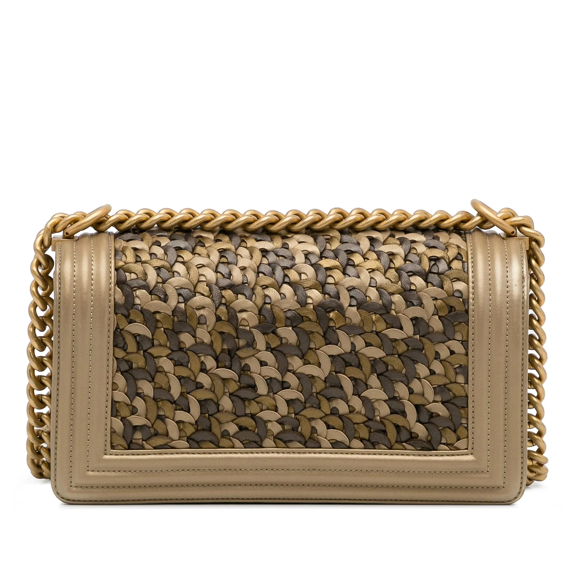 Chanel Medium Braided Lambskin Boy Flap (SHG-RBPUYt)