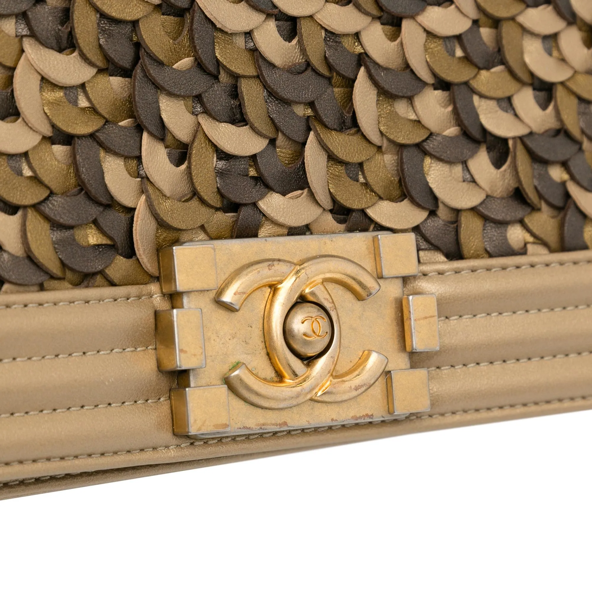 Chanel Medium Braided Lambskin Boy Flap (SHG-RBPUYt)