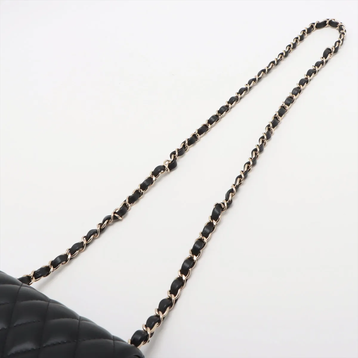 Chanel Minimatrasse 17  Single Chain Single Chain Bag Black Silver  A35200