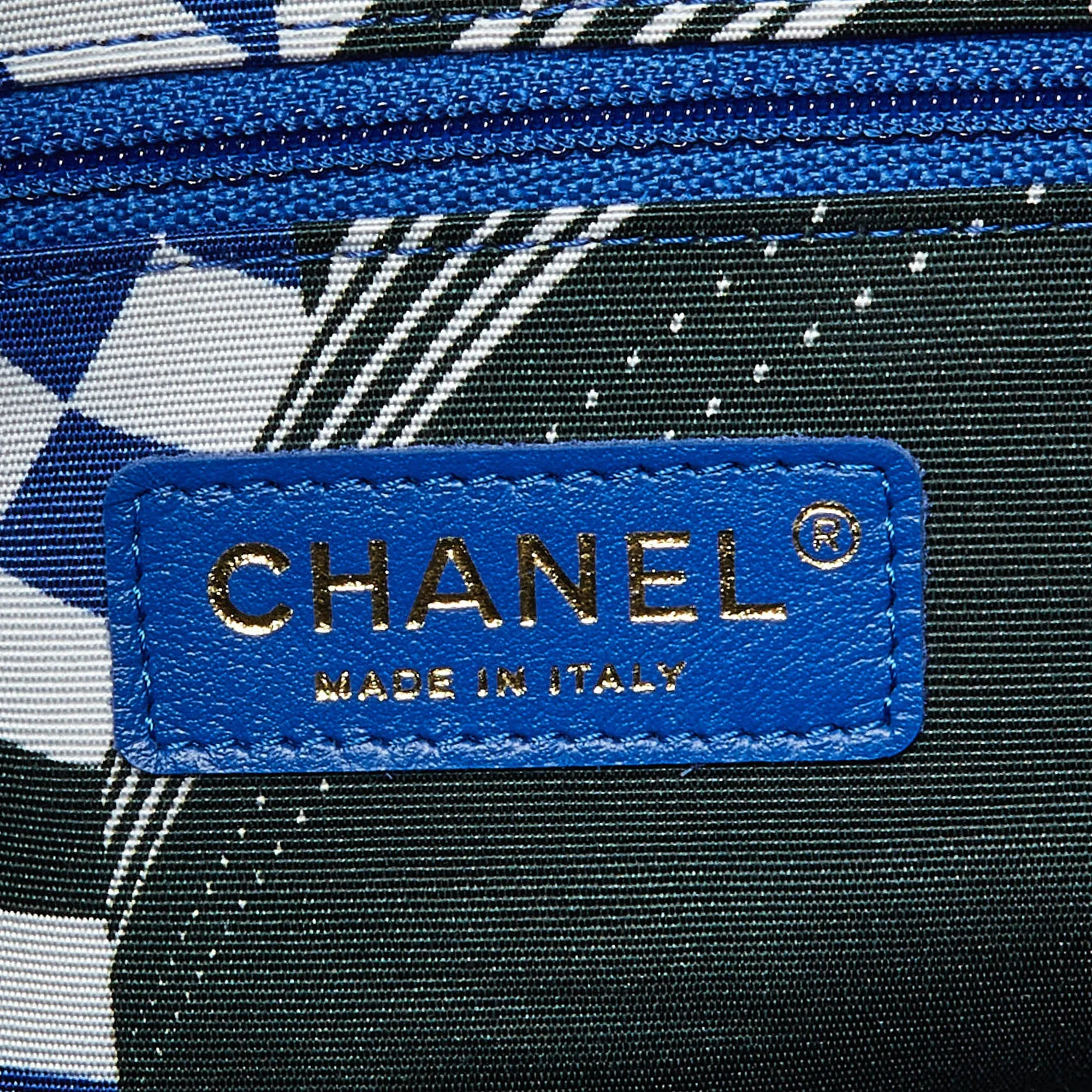 CHANEL Multicolor Cotton Rope Large Shopper Tote