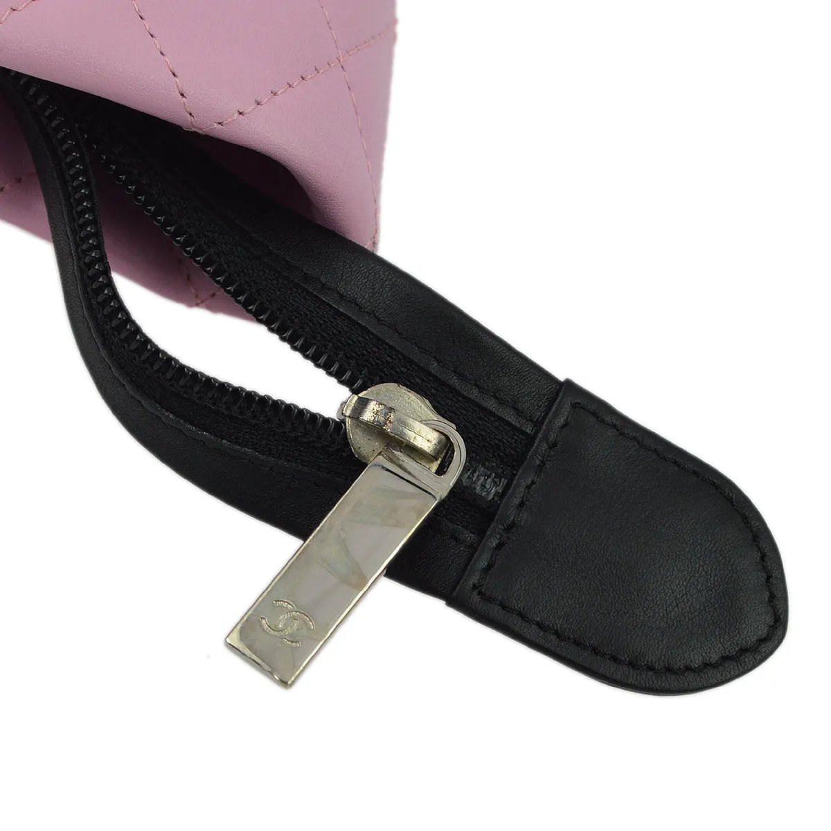 Chanel Pink Calfskin Cambon Ligne Tote Handbag