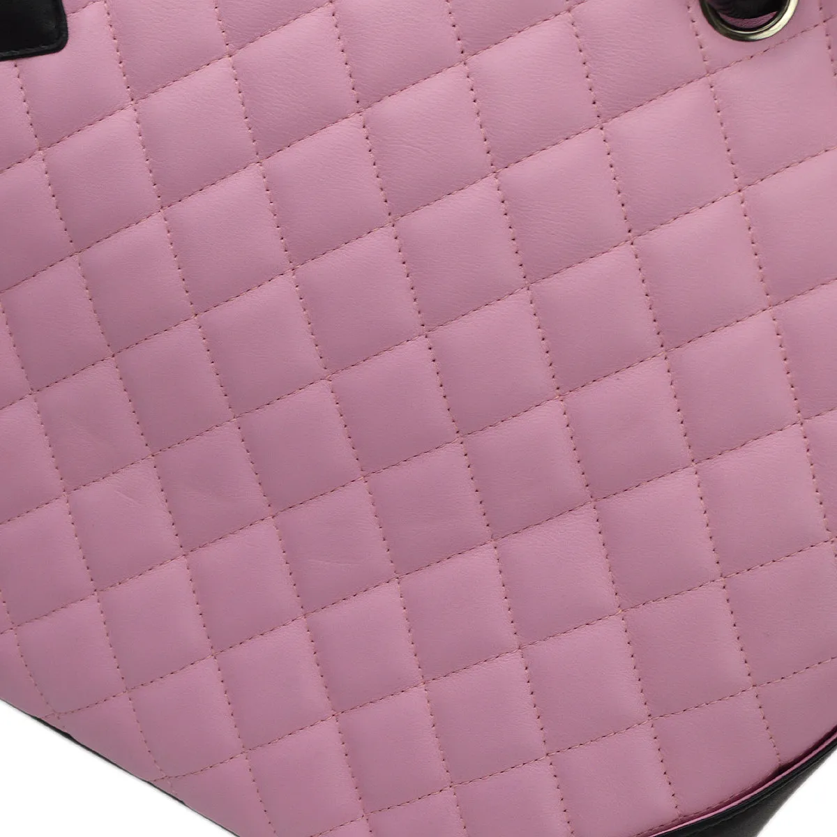 Chanel Pink Calfskin Cambon Ligne Tote Handbag