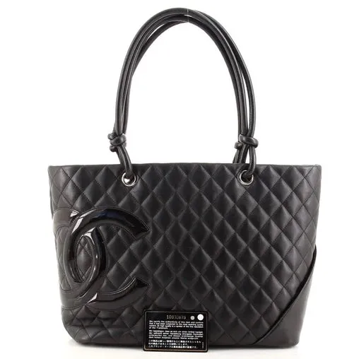 CHANEL QUILTED CALFSKIN CAMBON TOTE BAG