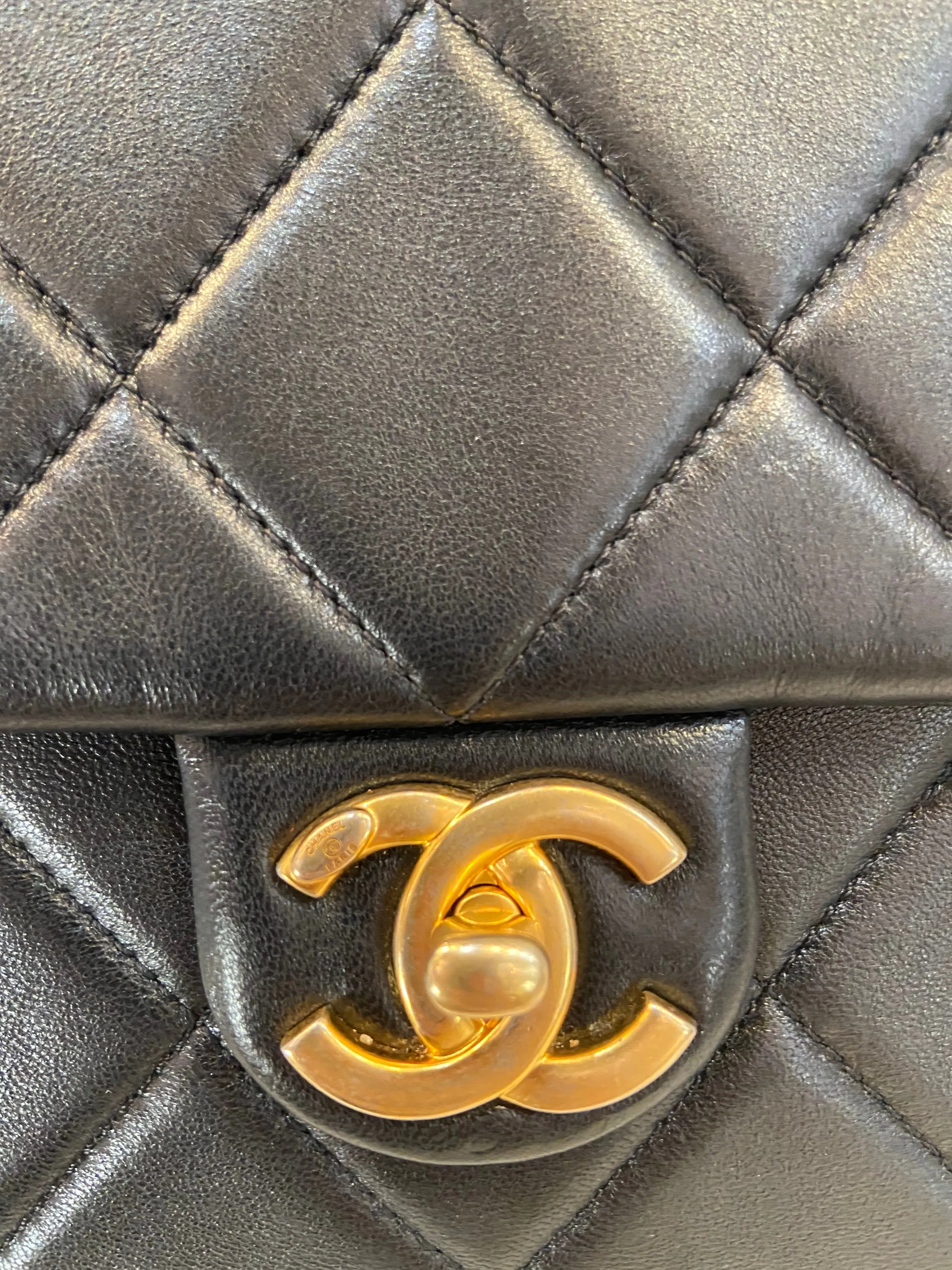 CHANEL QUILTED LAMBSKIN FLAP BAG