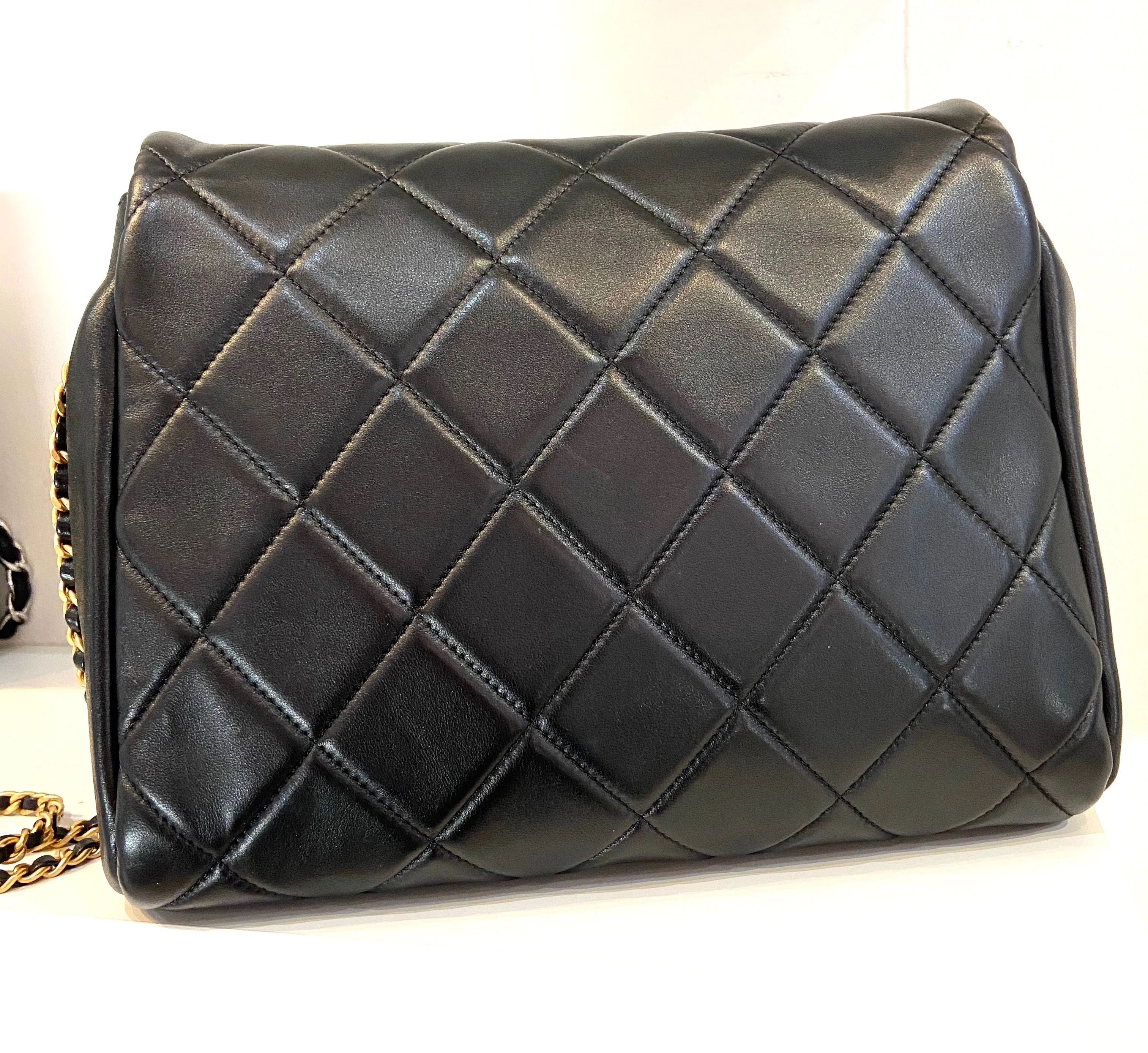 CHANEL QUILTED LAMBSKIN FLAP BAG