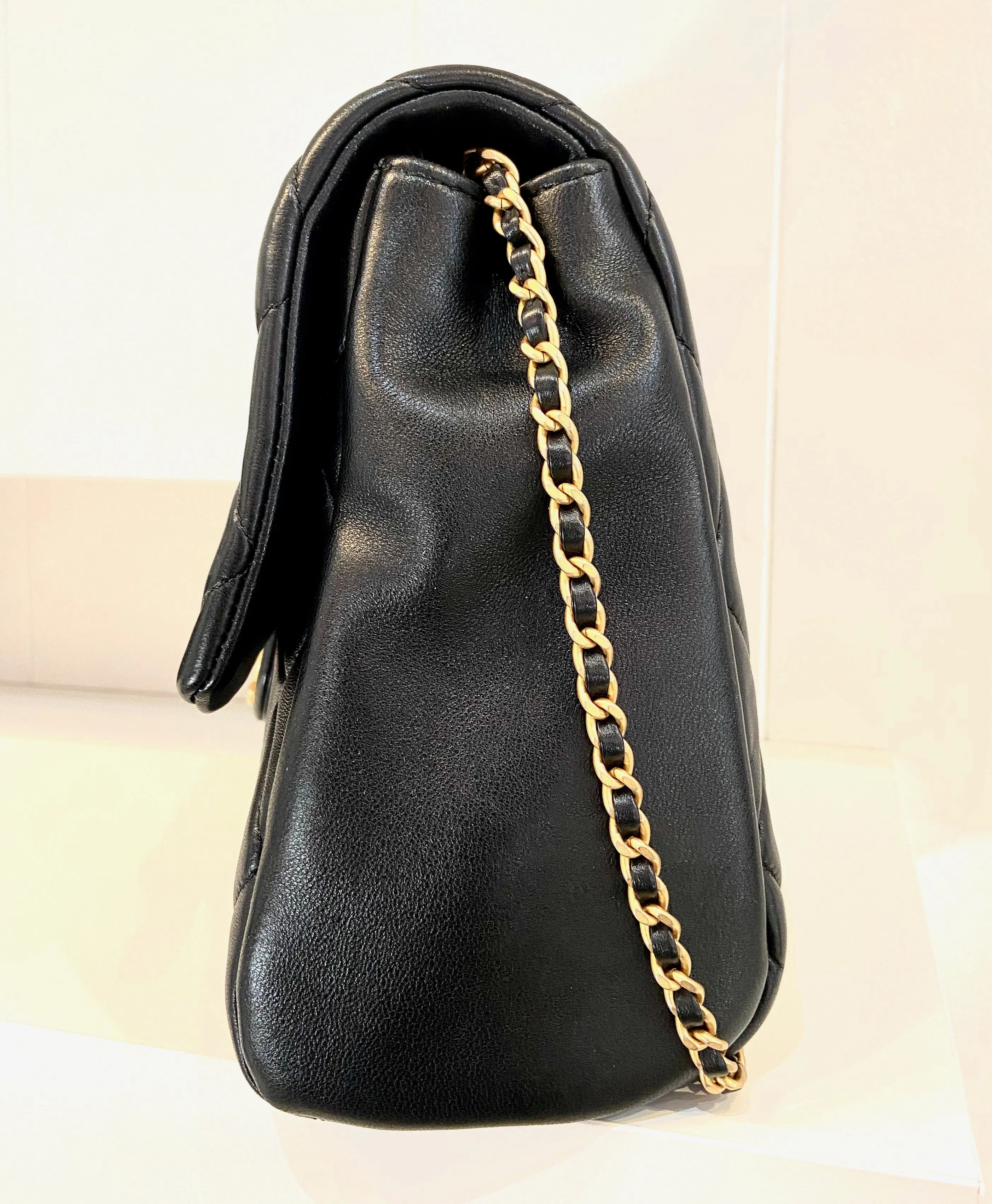 CHANEL QUILTED LAMBSKIN FLAP BAG