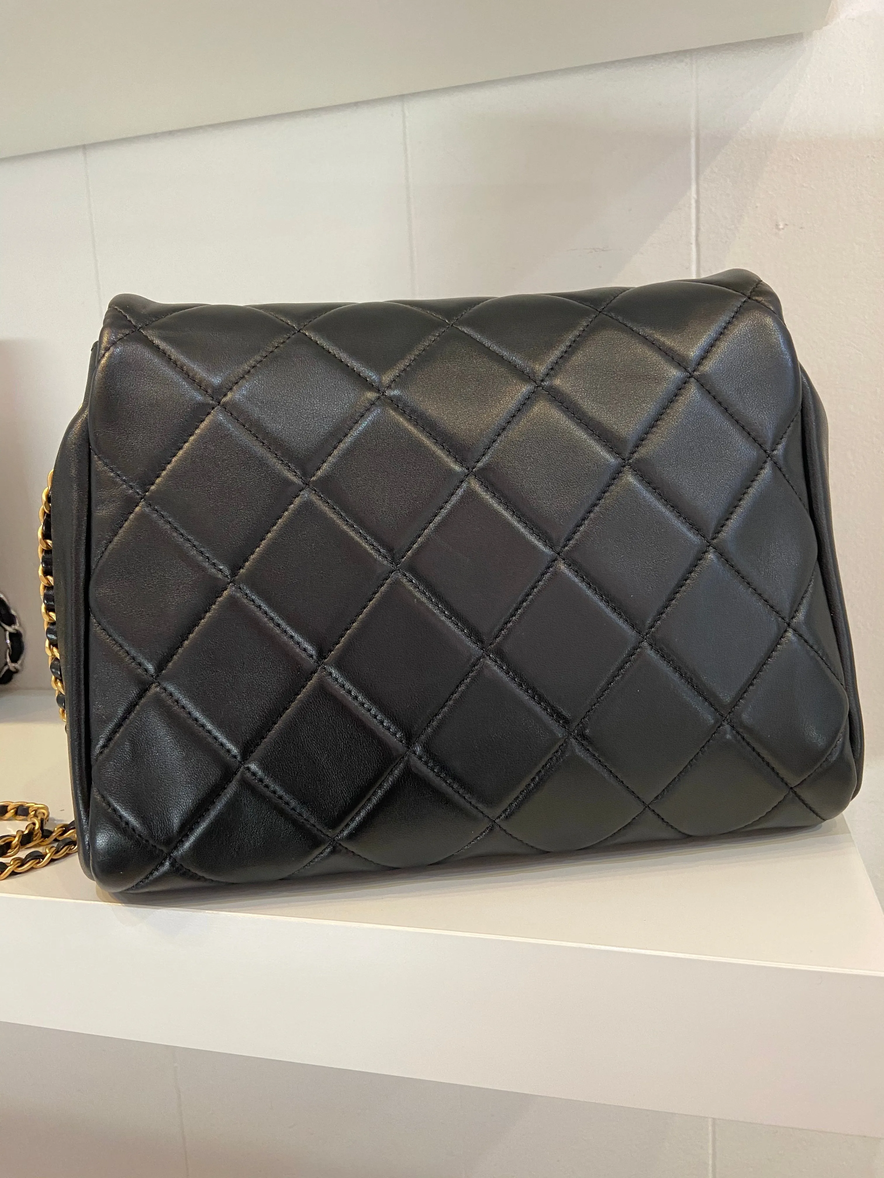 CHANEL QUILTED LAMBSKIN FLAP BAG