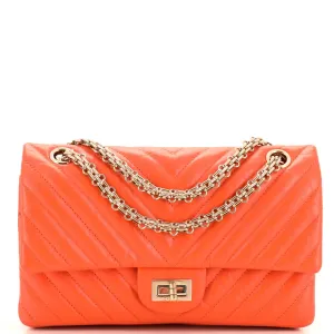 CHANEL Reissue 2.55 Flap Bag Chevron Aged Calfskin 225