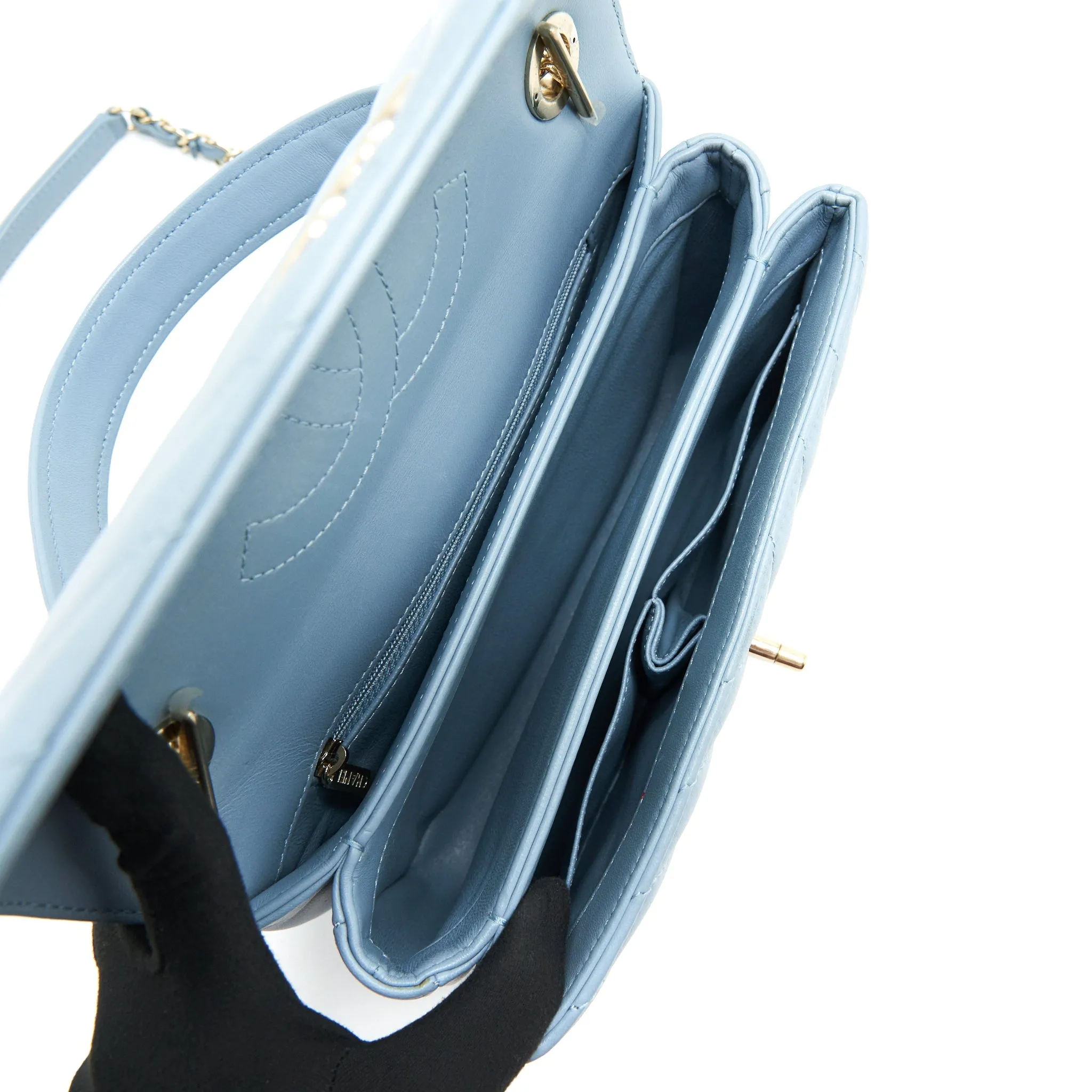 Chanel Trendy CC Flap Bag Light Blue Lambskin LGHW
