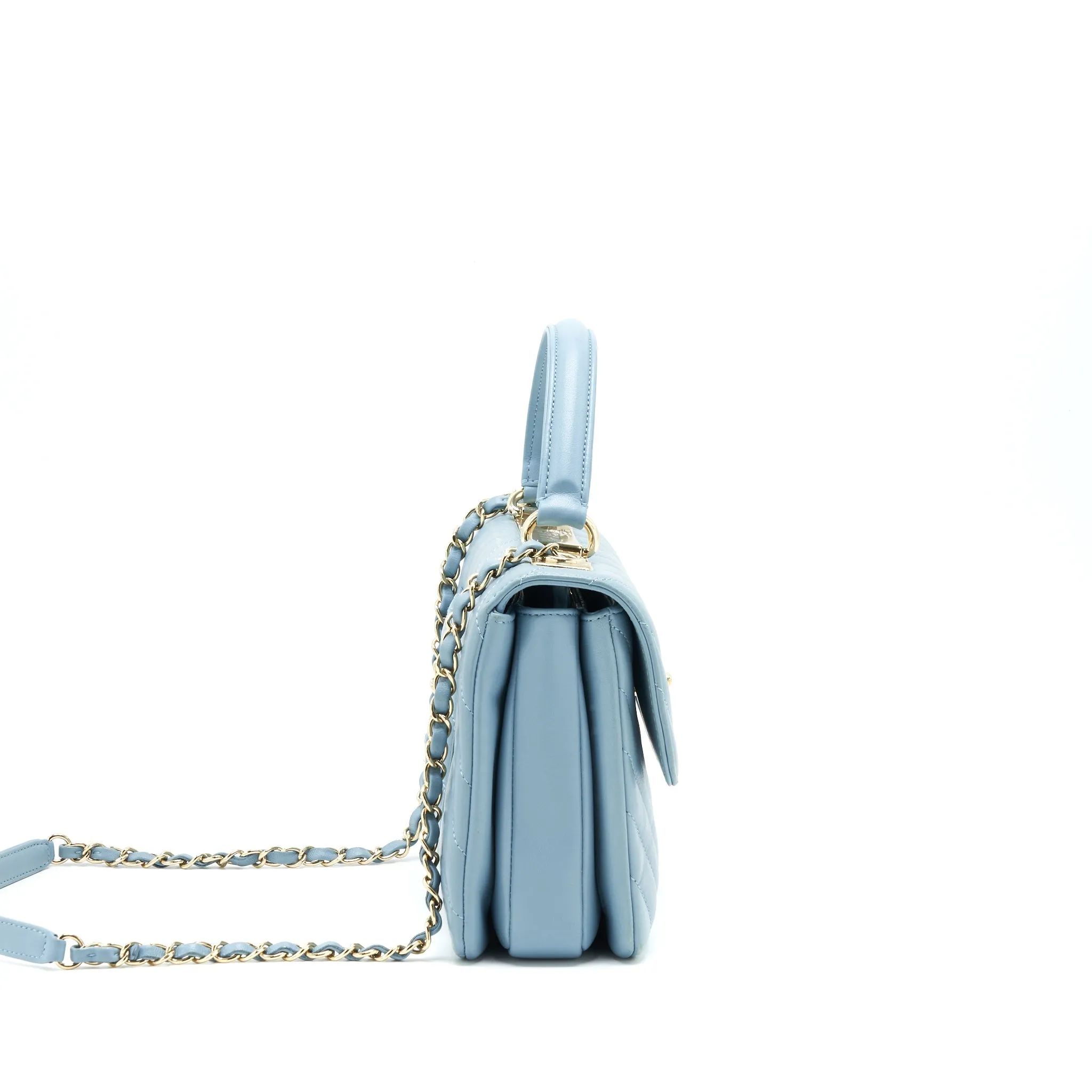 Chanel Trendy CC Flap Bag Light Blue Lambskin LGHW
