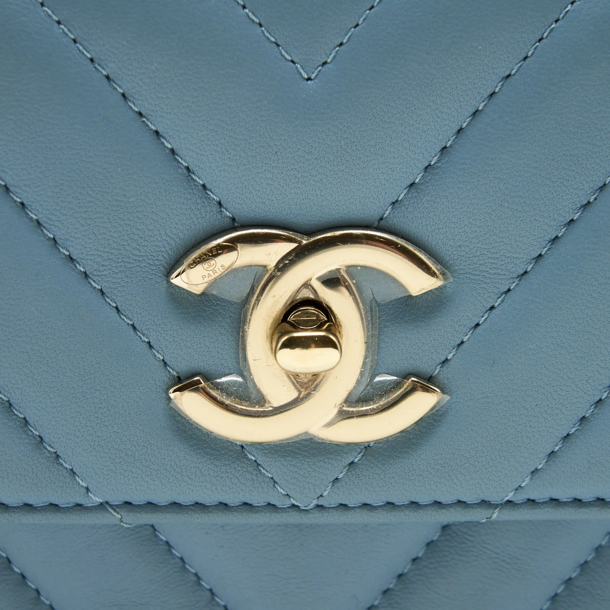 Chanel Trendy CC Flap Bag Light Blue Lambskin LGHW
