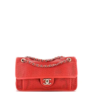 CHANEL Up In The Air Flap Bag Perforated Leather Medium