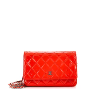 CHANEL Wallet on Chain Quilted Patent