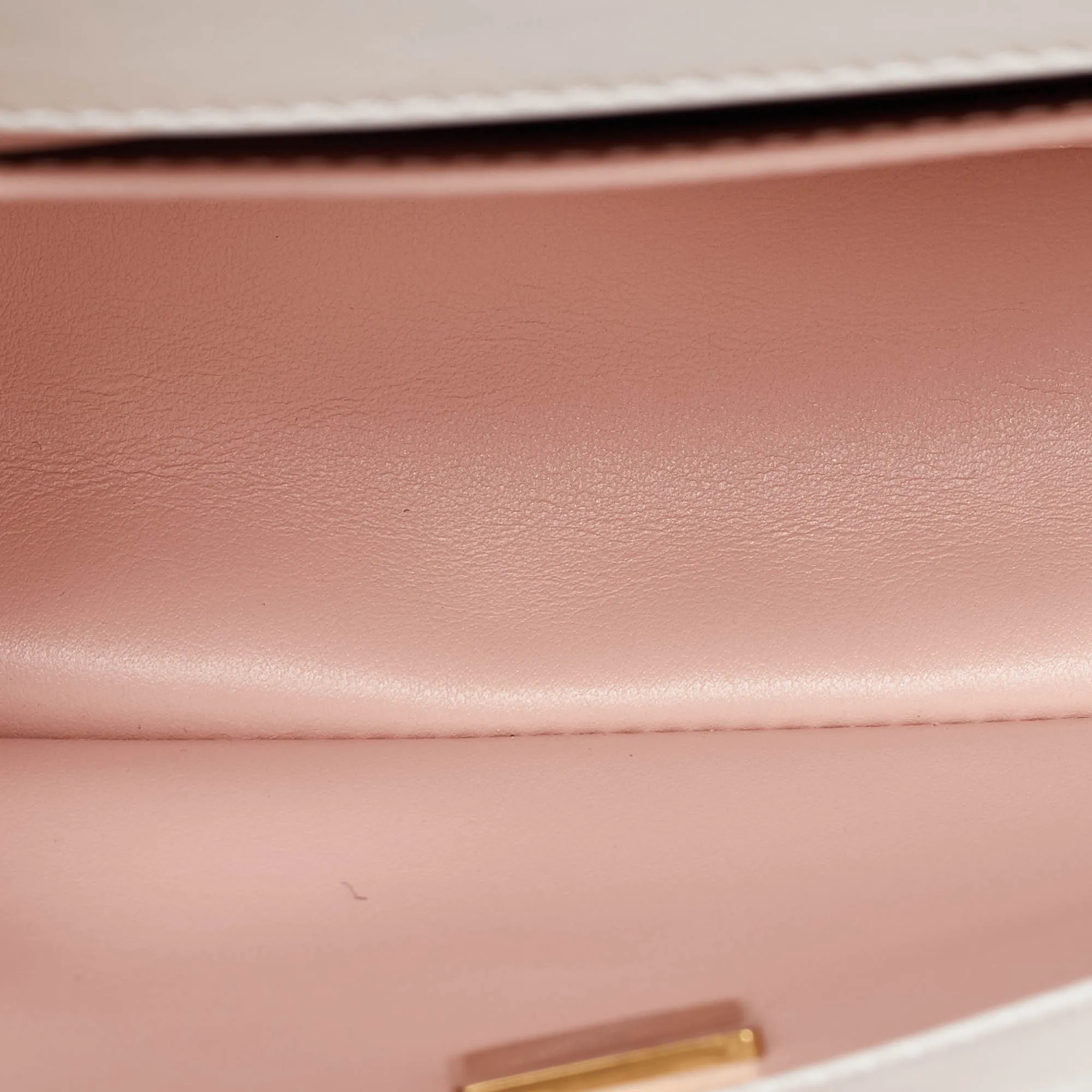 CHANEL White Quilted Leather Small Flap Shoulder Bag