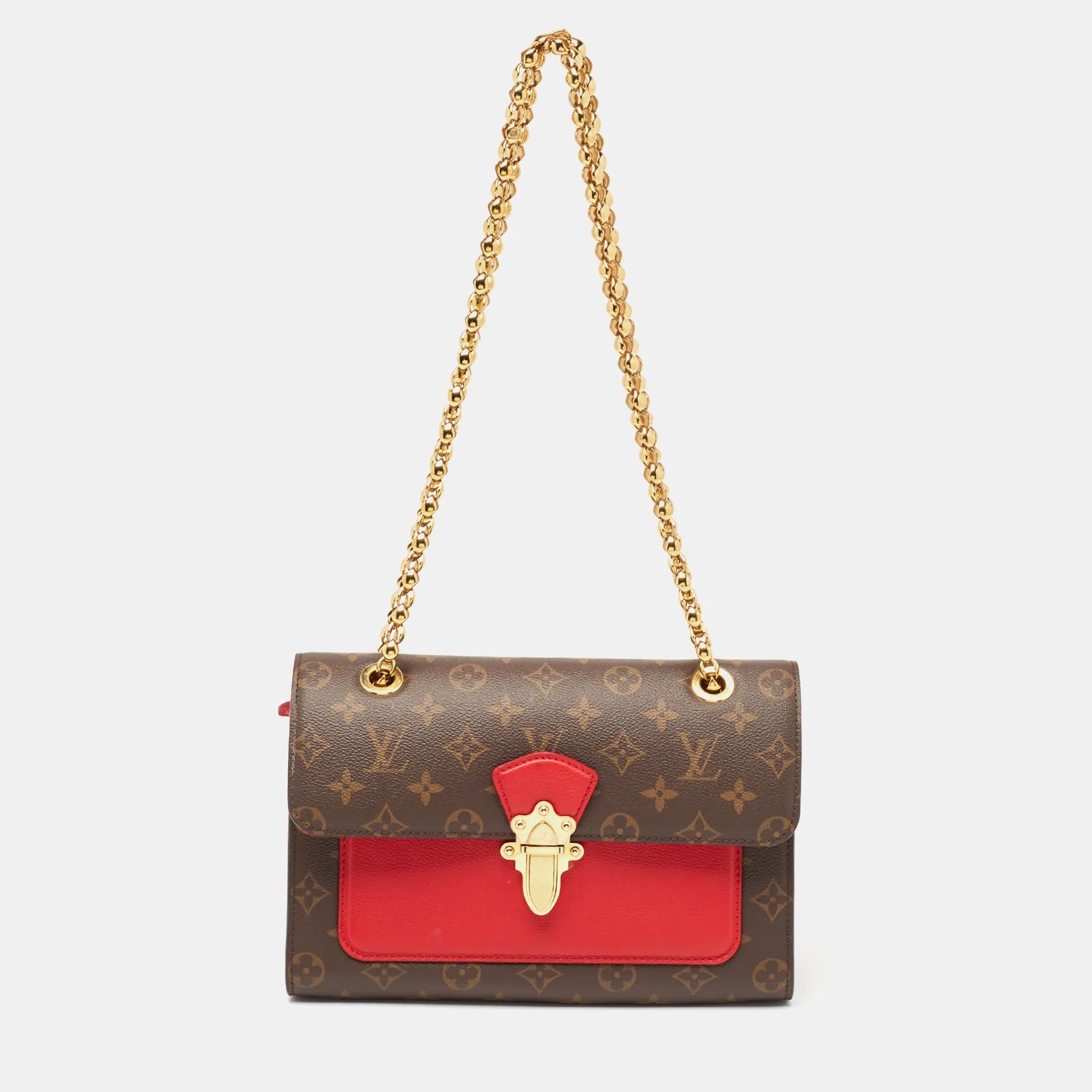 Cherry Monogram Canvas Victoire Bag