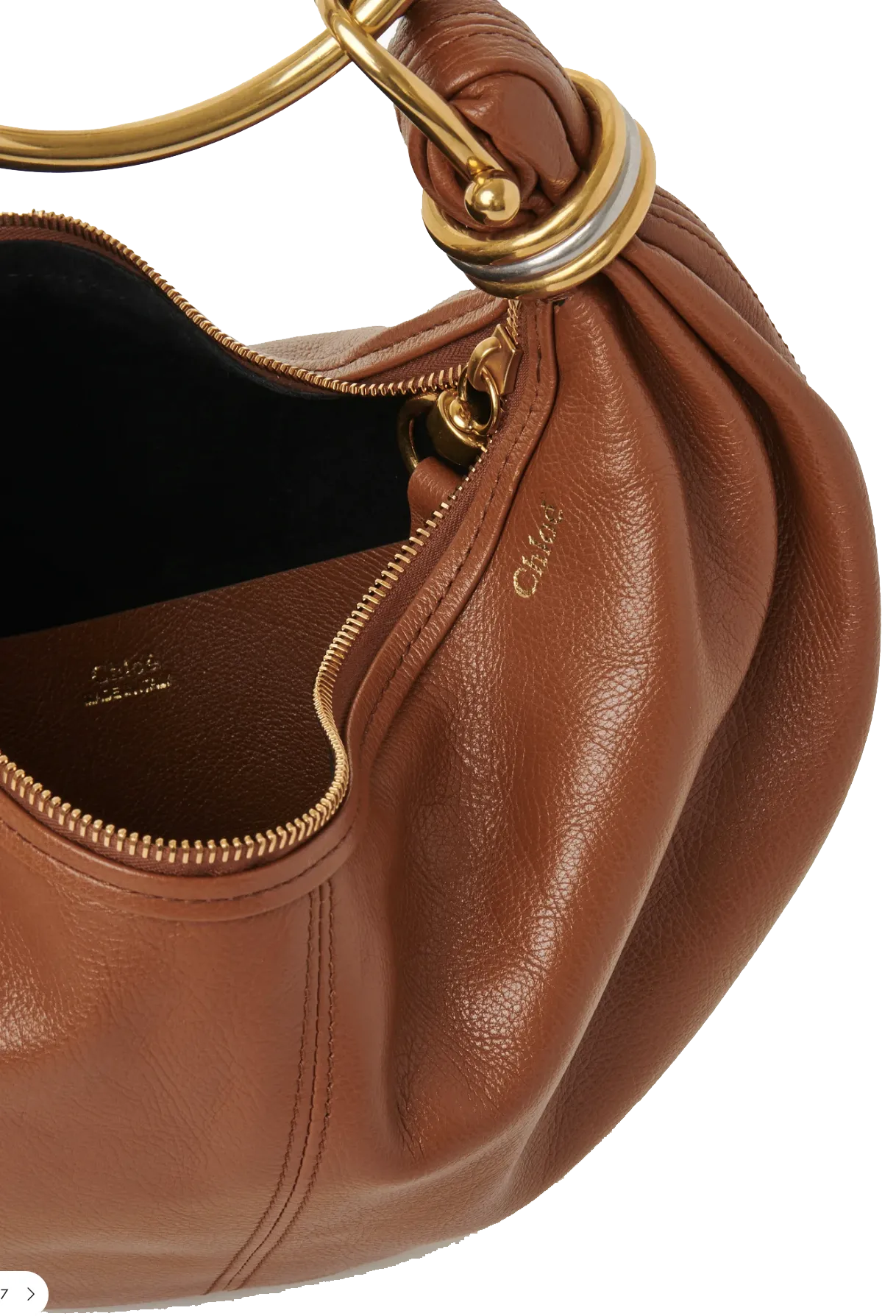 CHLOE SMALL HOBO BRACELET BAG CLAY BROWN
