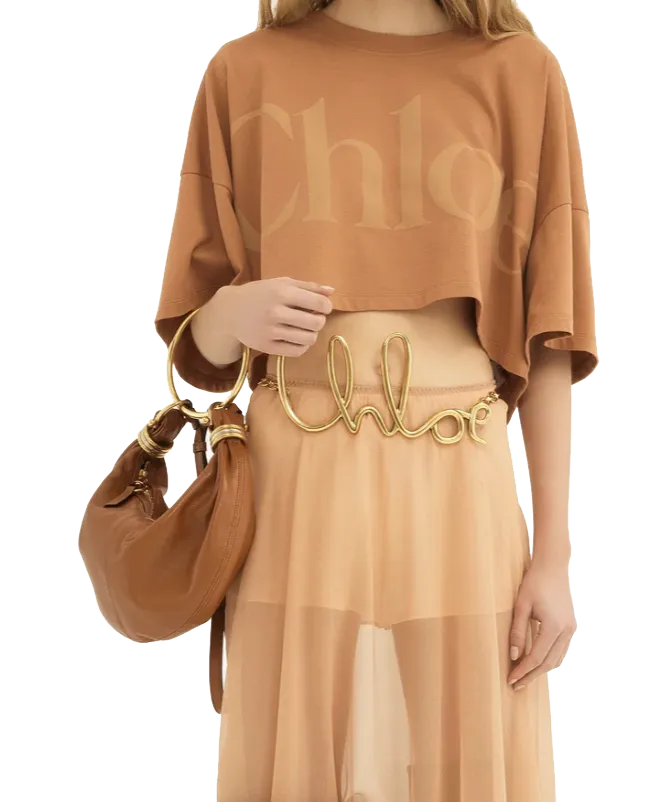 CHLOE SMALL HOBO BRACELET BAG CLAY BROWN