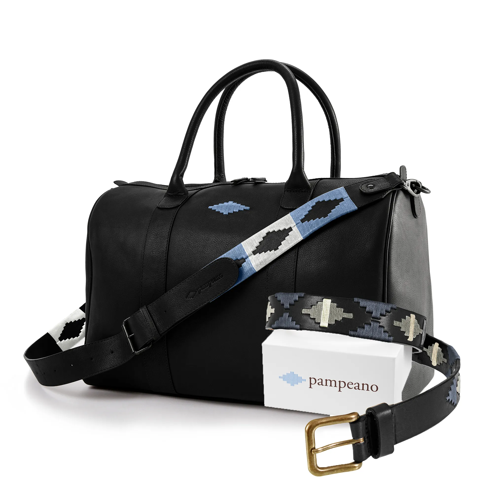 Choice of Any Leather pampeano Belt and Leather Travel Bag - Gift Package