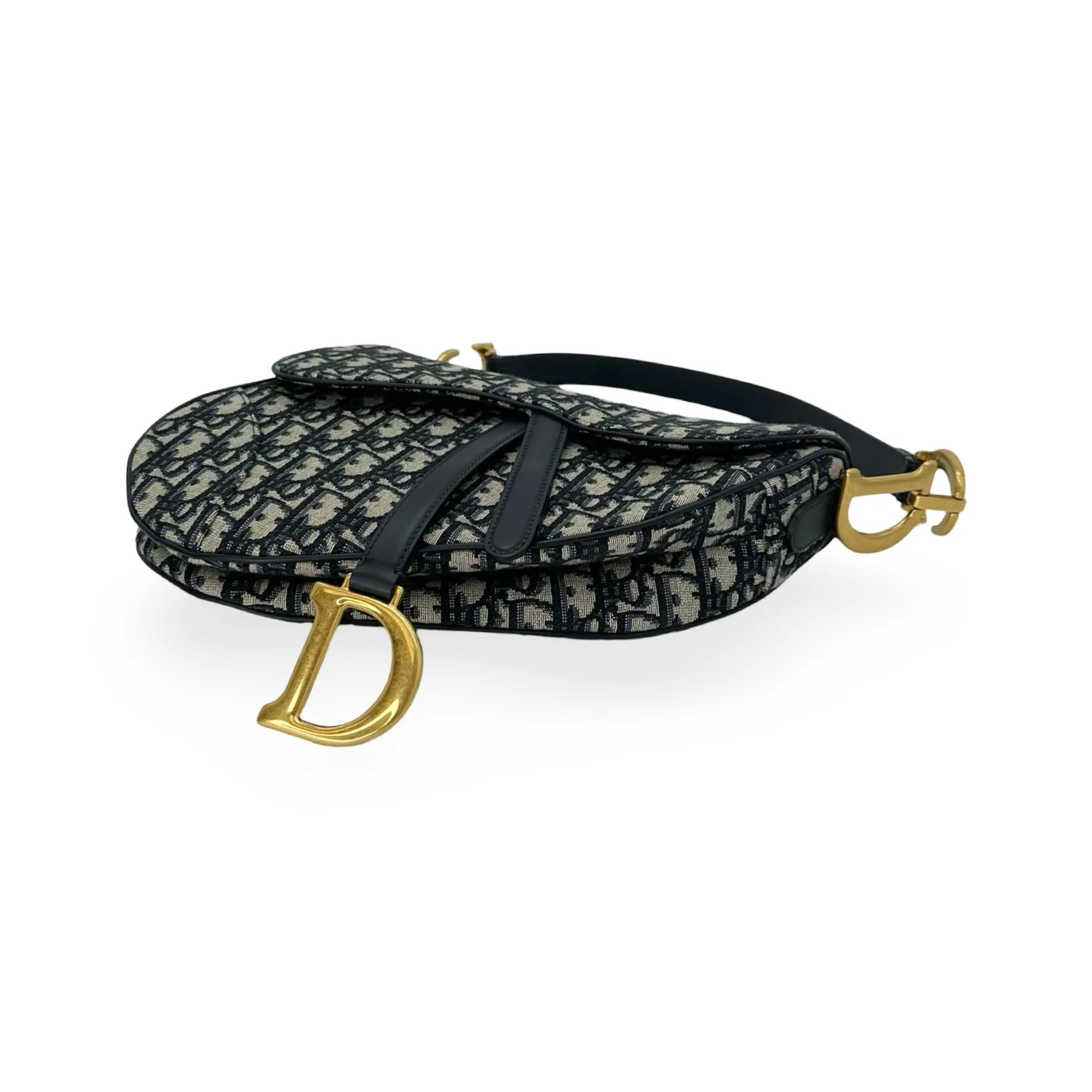 CHRISTIAN DIOR: Oblique Jacquard Saddle Bag