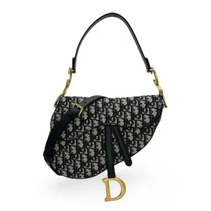 CHRISTIAN DIOR: Oblique Jacquard Saddle Bag