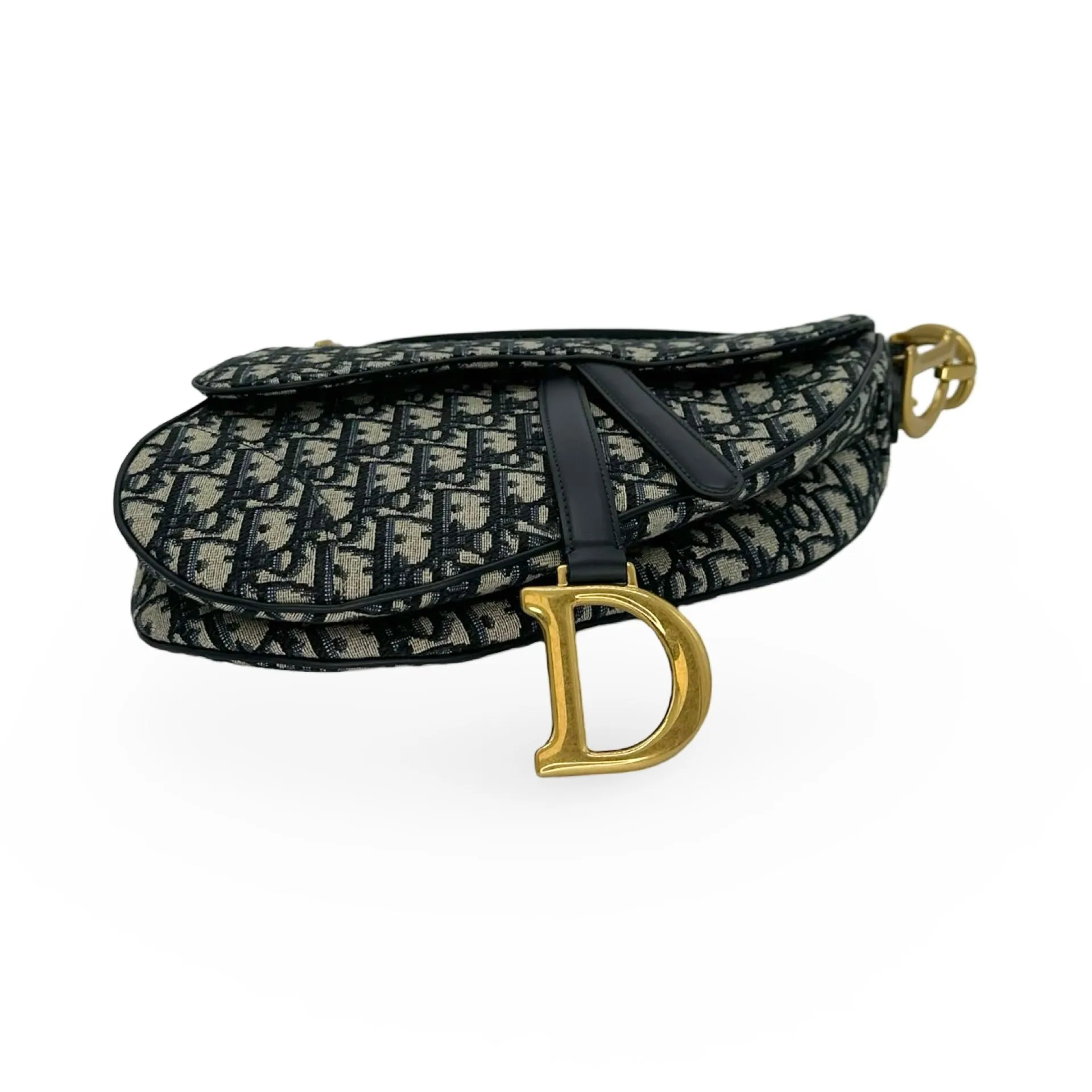 CHRISTIAN DIOR: Oblique Jacquard Saddle Bag
