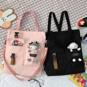 Christmas Gift Kawaii Cartoon Tote Bag Canvas Handbag Shopping Bag Super Cool Handbags Shoulder Bags for Girl Book Bags Bolsa Feminina Mochila