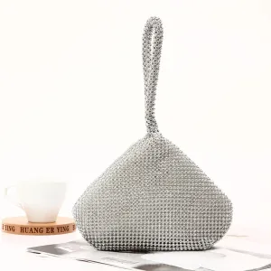 Classic Crystal Diamond Wristlet Clutches - Landmine Shaped Evening Bag