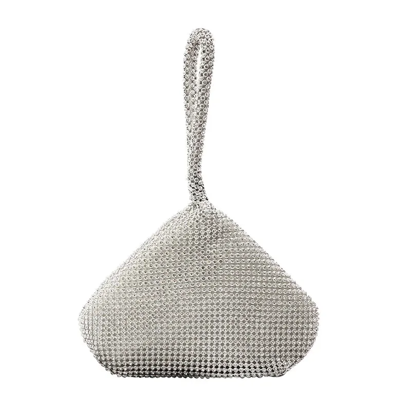 Classic Crystal Diamond Wristlet Clutches - Landmine Shaped Evening Bag