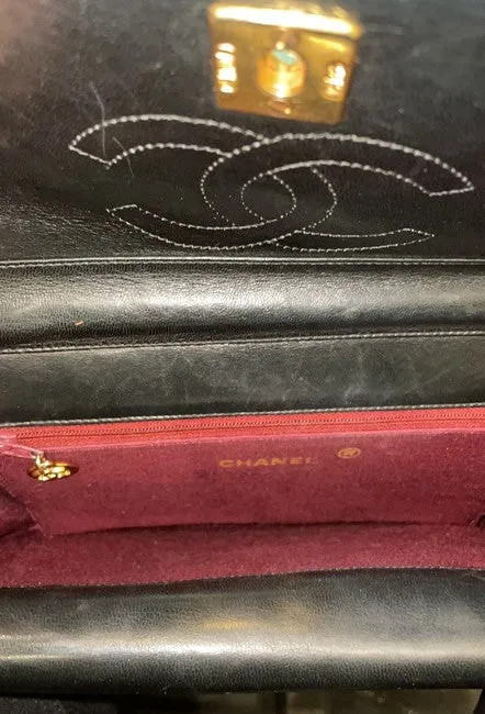 Classic Double Flap Quilted Lambskin Leather Shoulder Bag