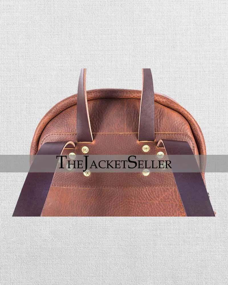 CLASSIC ZIPPERED LEATHER BACKPACK