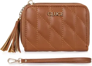 CLUCI Small Shoulder Bags Bundles with Small Quilted Wallet for Women