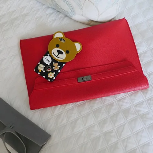 Clutches PU Leather Cross body Bags For Women's Envelope Clutch Purse