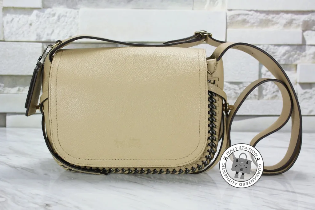 Coach 34397 Mini Dakotah Crossbody IN Whiplash Leather Nude Leather Messenger Bags Ghw