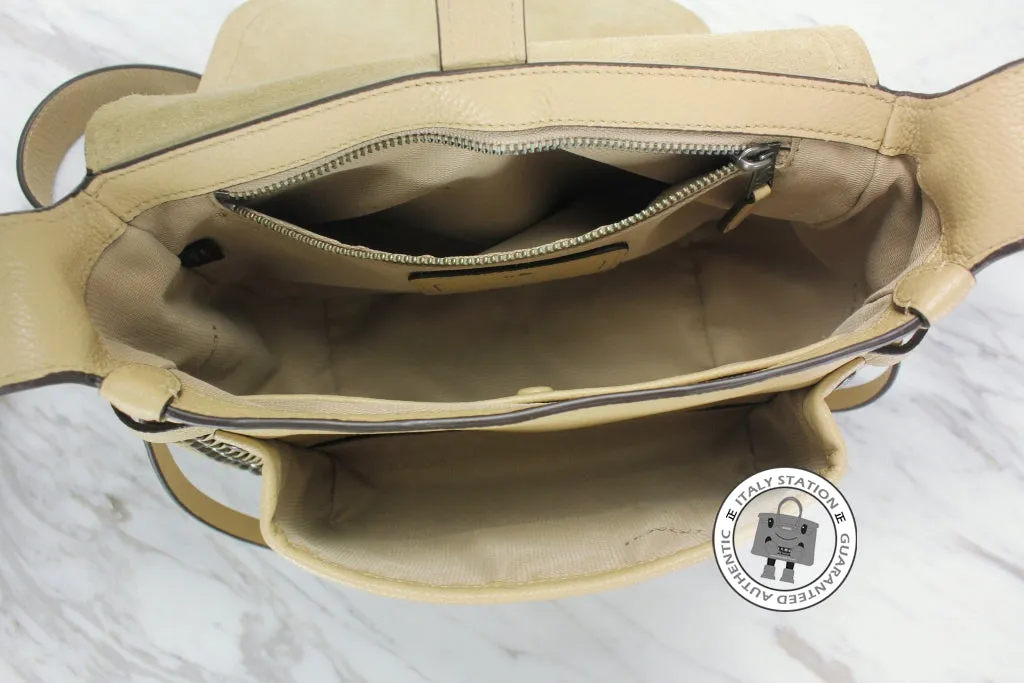 Coach 34397 Mini Dakotah Crossbody IN Whiplash Leather Nude Leather Messenger Bags Ghw