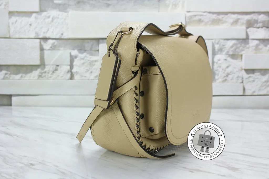 Coach 34397 Mini Dakotah Crossbody IN Whiplash Leather Nude Leather Messenger Bags Ghw