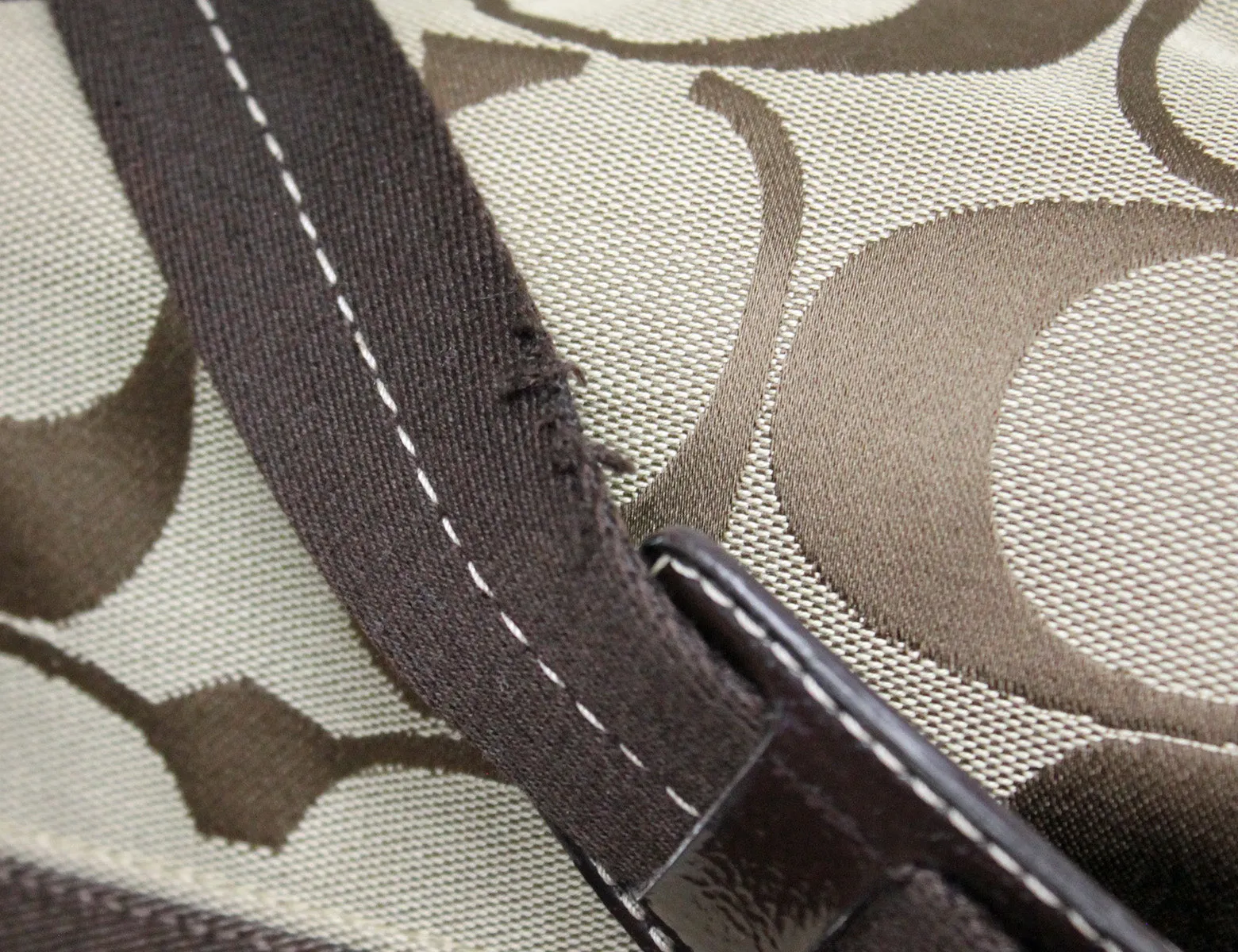 Coach Purse: 17434 Signature Stripe Hobo Bag